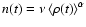 $n( t
) = \nu \left\langle\rho( t )\right\rangle^{\alpha}$