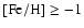 $\rm [Fe/H] \ge -1$