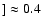 $]
\approx 0.4$