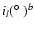 $i_{l}(\hbox{$^\circ$ }) ^{{b}}$