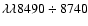 $\lambda\lambda 8490\div8740$