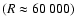 $(R\approx60~000)$