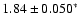 $1.84 \pm 0.050^{*}$