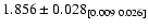 $1.856 \pm 0.028_{[0.009\ 0.026]}$