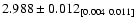 $2.988 \pm0.012_{[0.004\ 0.011]}$