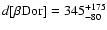 $d[\beta {\rm Dor}] = 345^{+175}_{-80}$