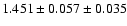 $1.451 \pm 0.057 \pm 0.035$