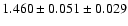 $1.460 \pm 0.051 \pm 0.029$