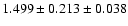 $1.499 \pm 0.213 \pm 0.038$