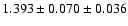 $1.393 \pm 0.070 \pm 0.036$