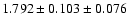 $1.792 \pm 0.103 \pm 0.076$