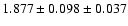 $1.877 \pm 0.098 \pm 0.037$