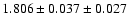$1.806 \pm 0.037 \pm 0.027$
