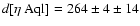 $d[\eta~{\rm Aql}] = 264 \pm 4 \pm 14$