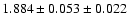 $1.884 \pm 0.053 \pm 0.022$