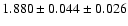 $1.880 \pm 0.044 \pm 0.026$