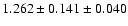 $1.262 \pm 0.141 \pm 0.040$