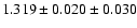 $1.319 \pm 0.020 \pm 0.030$