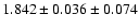 $1.842 \pm 0.036 \pm 0.074$