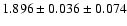 $1.896 \pm 0.036 \pm 0.074$