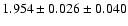 $1.954 \pm 0.026 \pm 0.040$