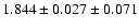 $1.844 \pm 0.027 \pm 0.071$