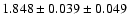 $1.848 \pm 0.039 \pm 0.049$