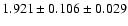 $1.921 \pm 0.106 \pm 0.029$