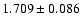 $1.709 \pm 0.086$