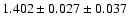 $1.402 \pm 0.027 \pm 0.037$
