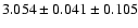 $3.054 \pm 0.041 \pm 0.105$
