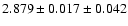 $2.879 \pm 0.017 \pm 0.042$