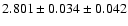 $2.801 \pm 0.034 \pm 0.042$