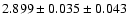 $2.899 \pm 0.035 \pm 0.043$