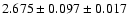 $2.675 \pm 0.097 \pm 0.017$