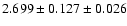 $2.699 \pm 0.127 \pm 0.026$