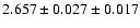 $2.657 \pm 0.027 \pm 0.017$