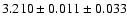 $3.210 \pm 0.011 \pm 0.033$
