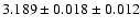 $3.189 \pm 0.018 \pm 0.012$
