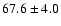 $ 67.6 \pm 4.0$