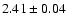 $2.41 \pm 0.04$