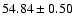 $54.84 \pm 0.50$