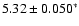$5.32 \pm 0.050^{*}$