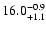 $\rm 16.0^{-0.9}_{+1.1}$