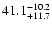 $\rm 41.1^{-10.2}_{+11.7}$