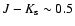 $J-K_{\rm s} \sim 0.5$