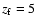 $z_{\rm
f}=5$