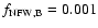 $f_{\rm NFW,B}=0.001$