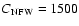 $C_{\rm NFW}=1500$