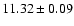$11.32\pm0.09$